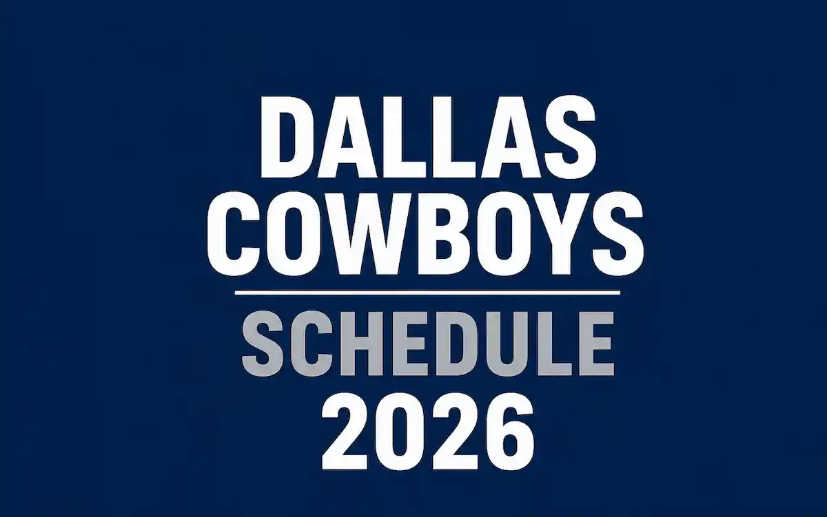 Dallas Cowboys Schedule 2026