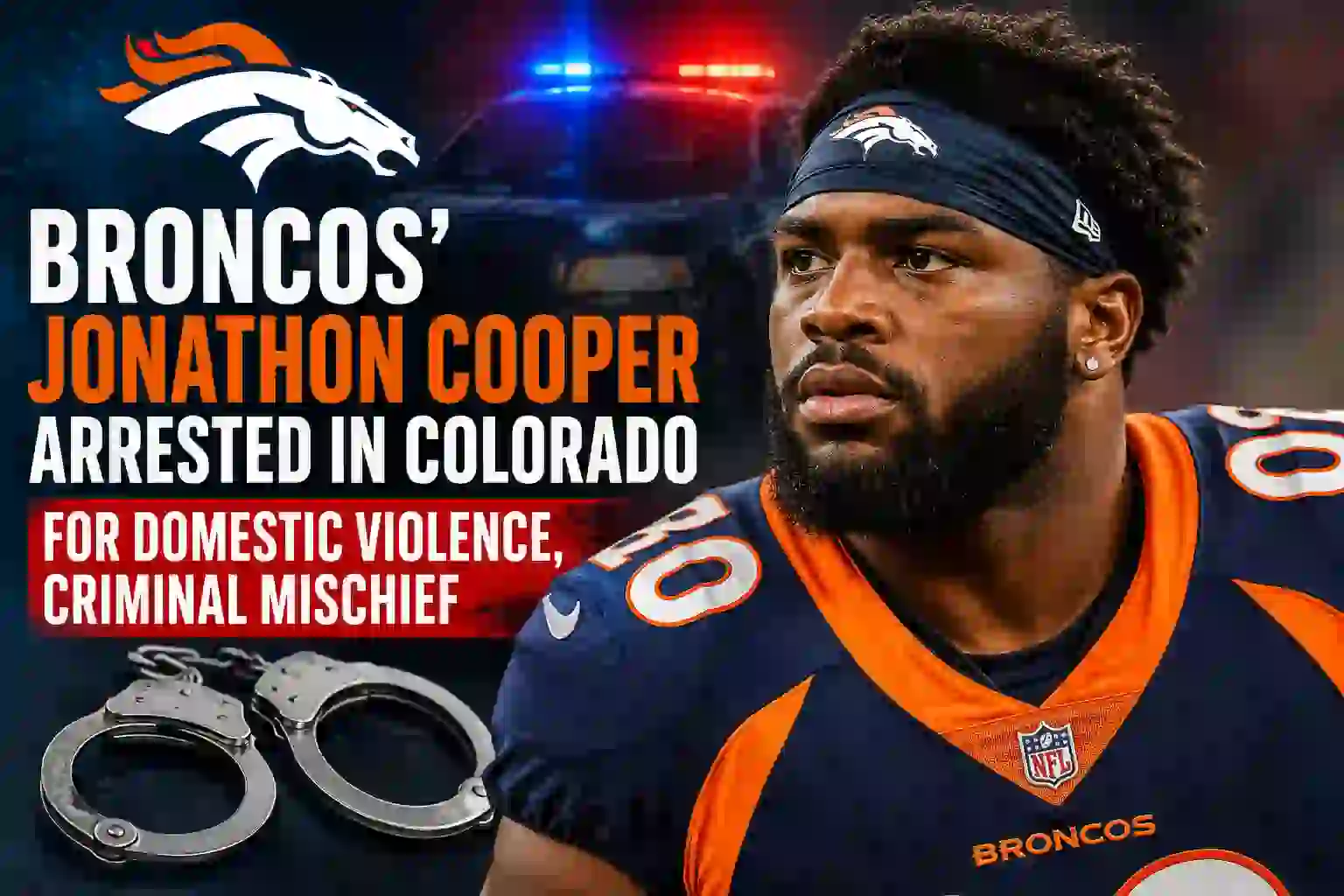Broncos' Jonathon Cooper Arrested in Colorado for Domestic Violence, Criminal Mischief: NFL World React