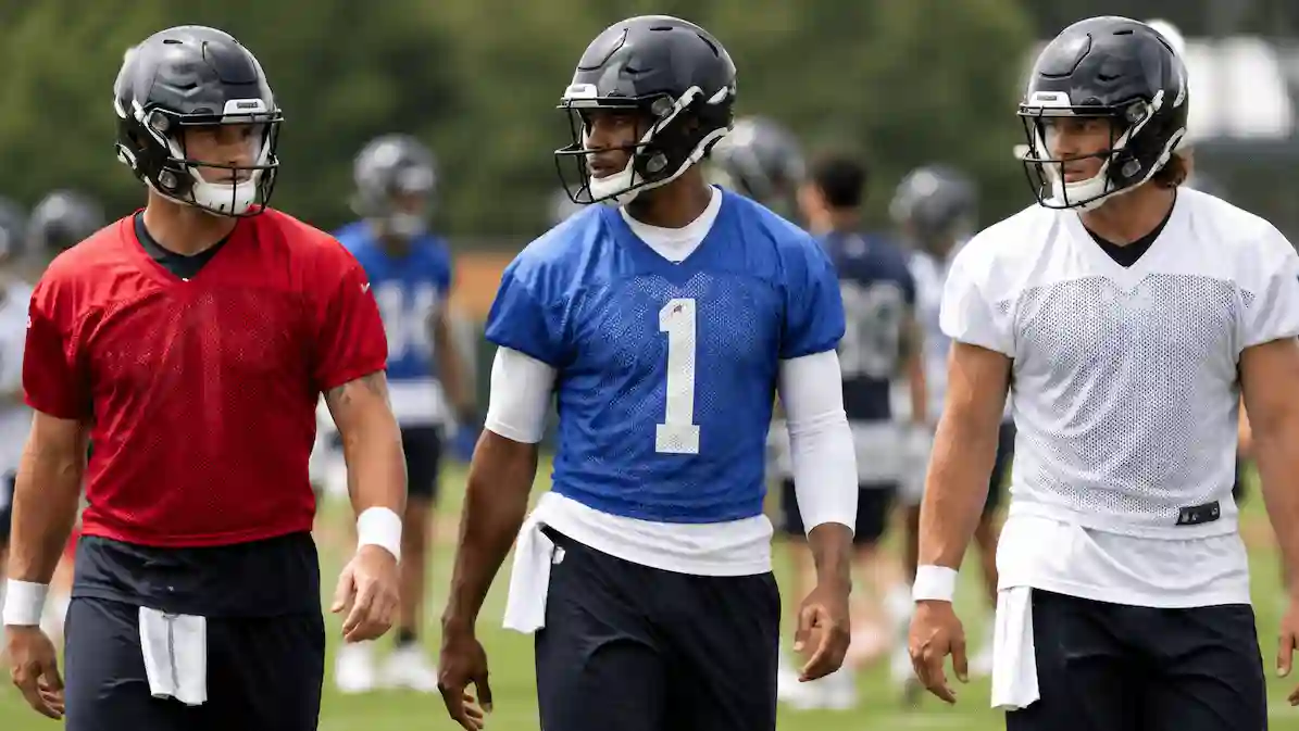 NFL Preseason 2026 players during training camp practice